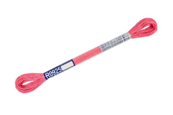 Мулине Gamma вискоза 100%, цв.R0925 яр.розовый, 12 мотков по 8 метров