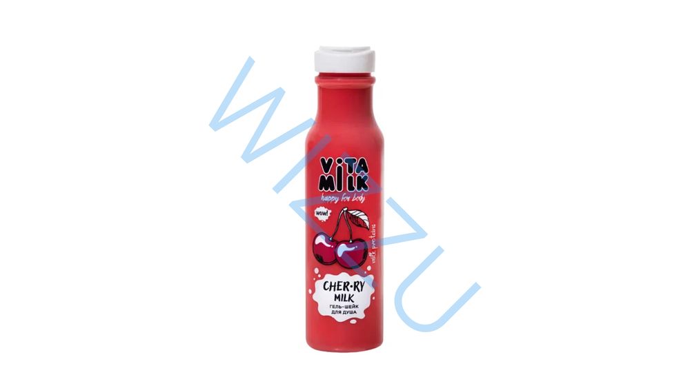 Гель-шейк  для душа  VITAMILK  Вишня и молоко   350 мл