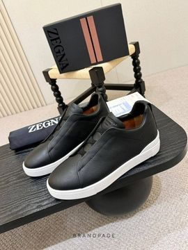 Слипоны чёрные от Zegna BP5-357603
