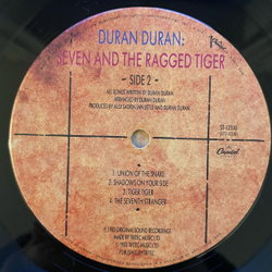 Винтажная виниловая пластинка LP Duran Duran Seven And The Ragged Tiger (США 1983)