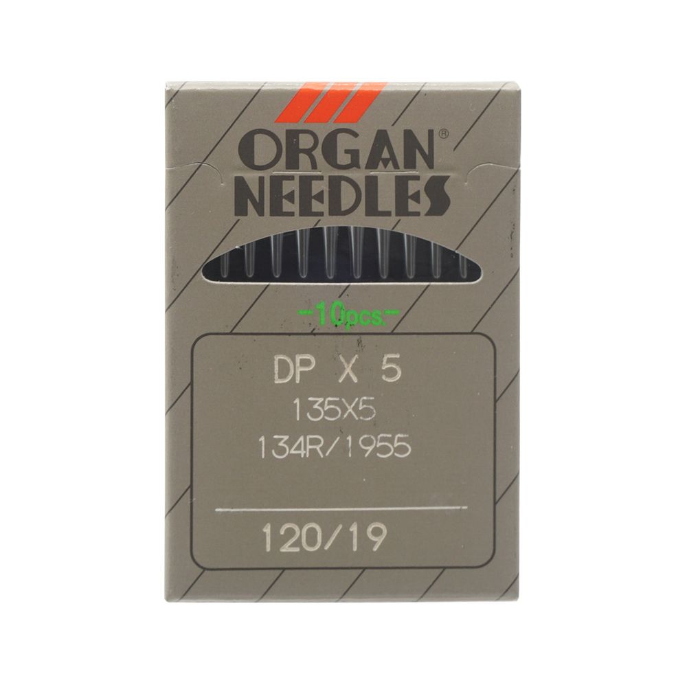 Иглы для промышленных швейных машин DPx5, №120, 10 шт, Organ
