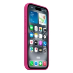 Силиконовый чехол с поддержкой MagSafe Apple Silicone Case для iPhone 16, Fuchsia (Фуксия)