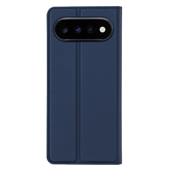 Чехол книжка из кожи синего цвета для смартфона Google Pixel 11 Pro, серия Skin Pro Series от Dux Ducis