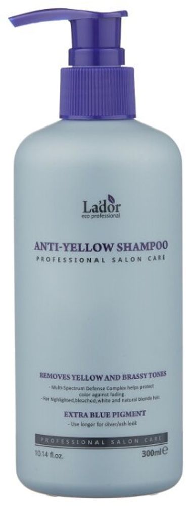 La'dor шампунь Anti Yellow для устранения желтизны 300мл