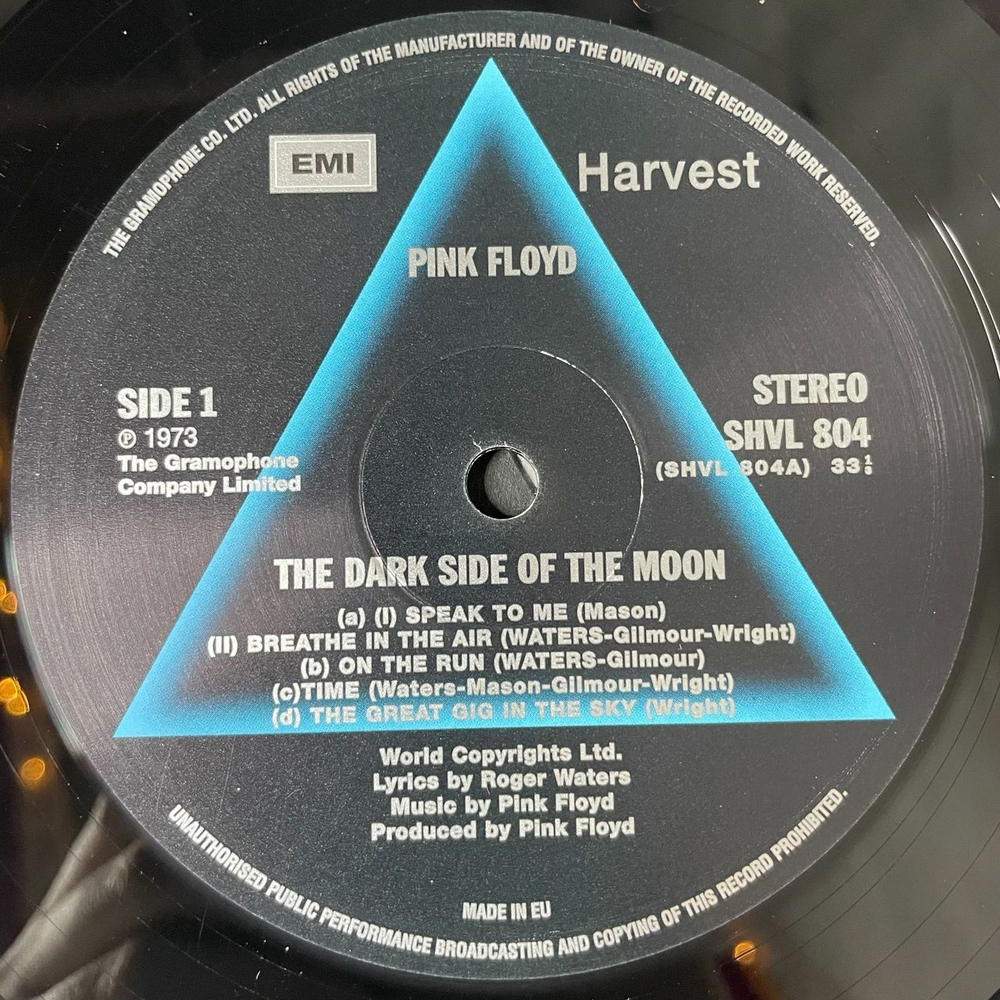 Винтажная виниловая пластинка LP Pink Floyd The Dark Side Of The Moon (EU 2003) 30th Anniversary Edition
