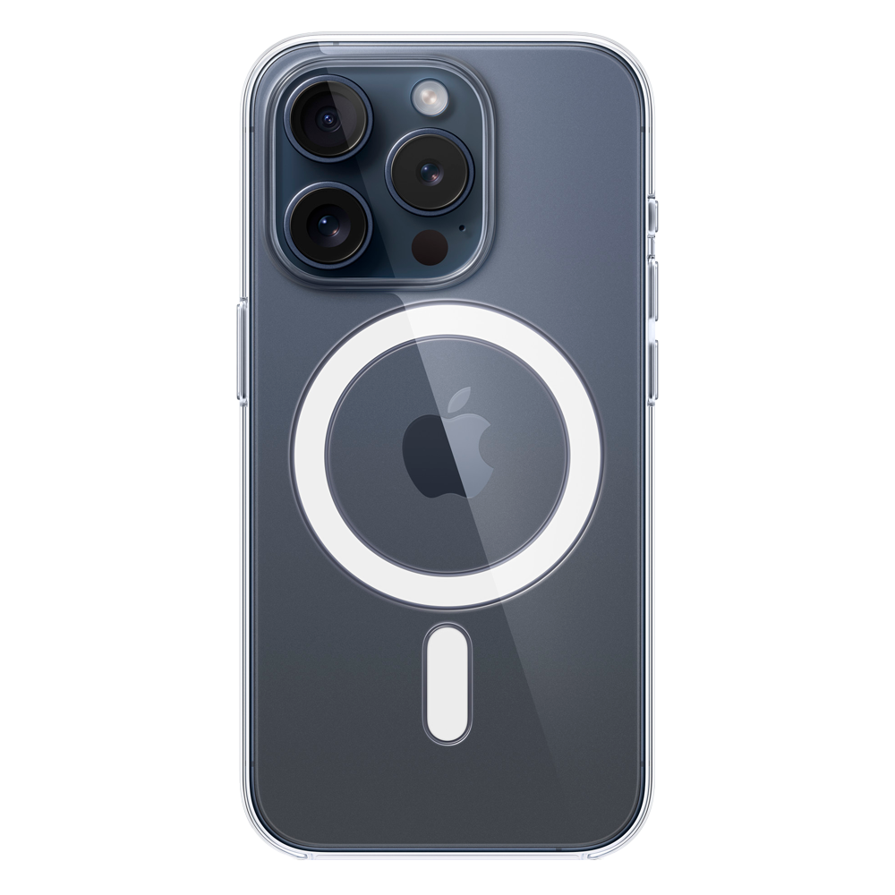 Прозрачный чехол с поддержкой MagSafe Apple Clear Case для iPhone 15 Pro