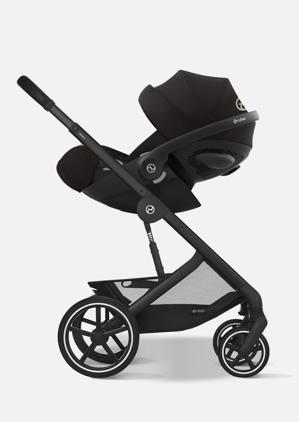 Cybex Детская коляска Balios S Lux BLK 2 в 1 цвет Moon Black