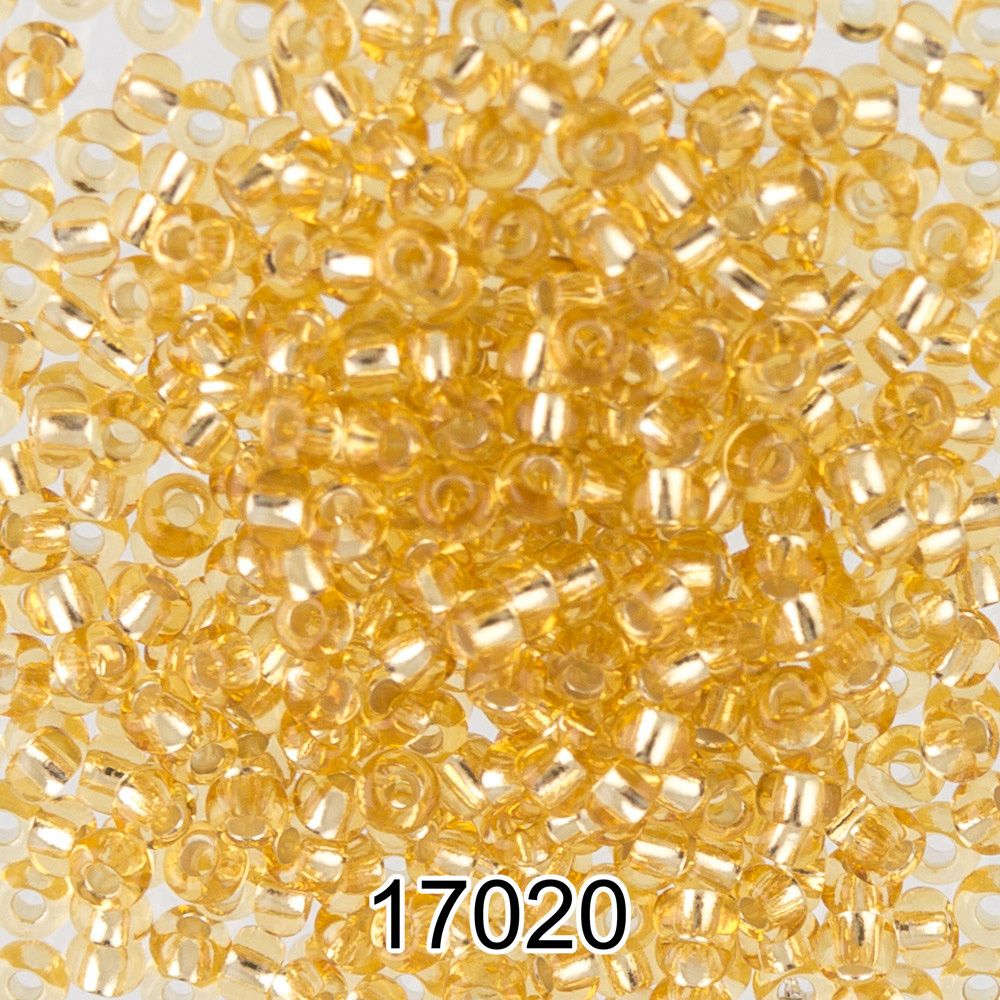 Бисер Preciosa 10/0 (2.3 мм), 500 г, 17020 (Ф199) св.золотистый