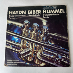 Винтажная виниловая пластинка LP Haydn Гайдн, Biber, Hummel Тимофей Докшицер, Рудольф Баршай Trompetenkonzert Es Dur (ГДР 1974)