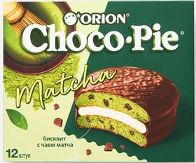 Пирожное ORION Choco Pie Матча, 360г