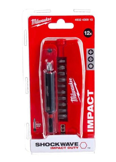Набор бит Milwaukee SHOCKWAVE "Крокодил №2", 12 предметов, 4932430910