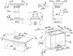Варочная индукционная панель Smeg HOBD482D2