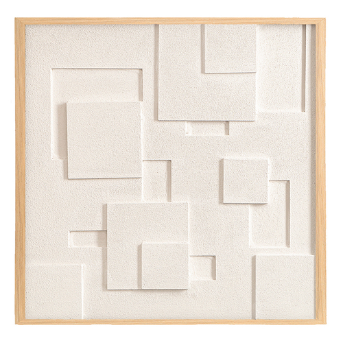 Панно декоративное с эффектом 3d minimalism, с бежевой рамой, 60х60 см