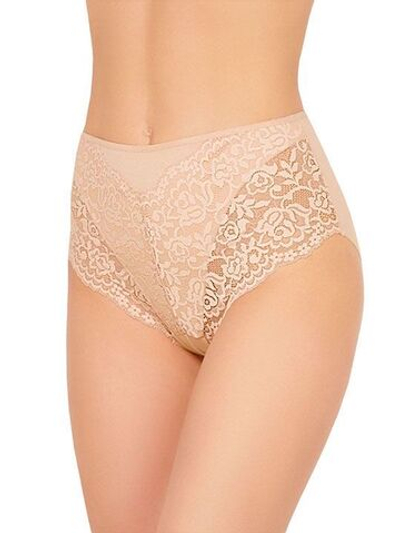 Высокие хлопковые трусики с кружевом Lace Cotton Band (Размер: M) (Цвет: черный)