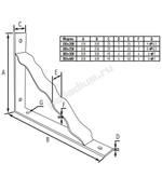 Кронштейн "Palladium" декоративный USB 60  200*150