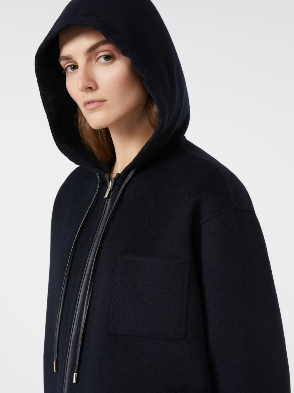 Пальто с капюшоном MAX MARA