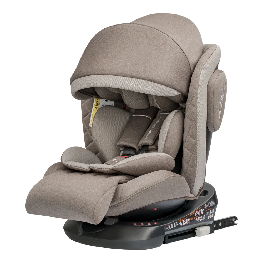 Автокресло Indigo SMART+ ISOFIX (0-36 кг) бежево-коричневый