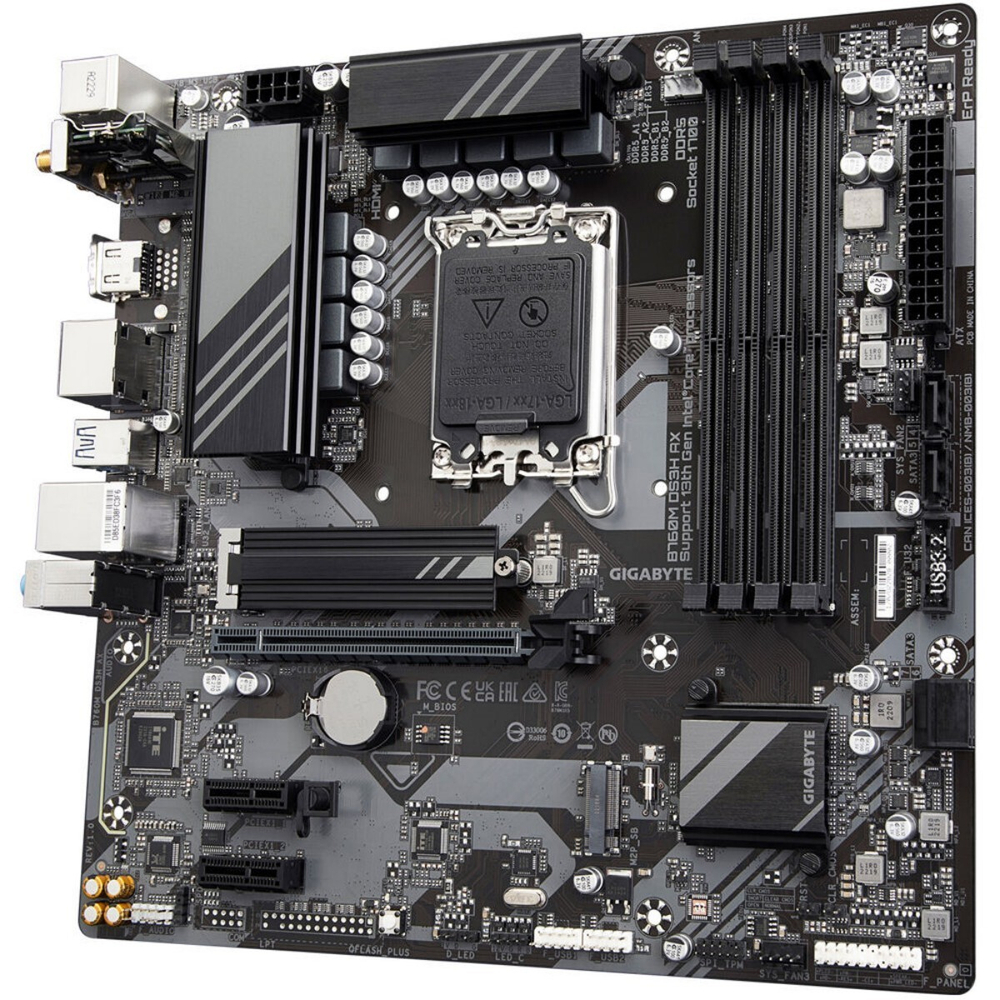 Материнская плата GIGABYTE B760M DS3H AX, LGA1700, DDR5, mATX