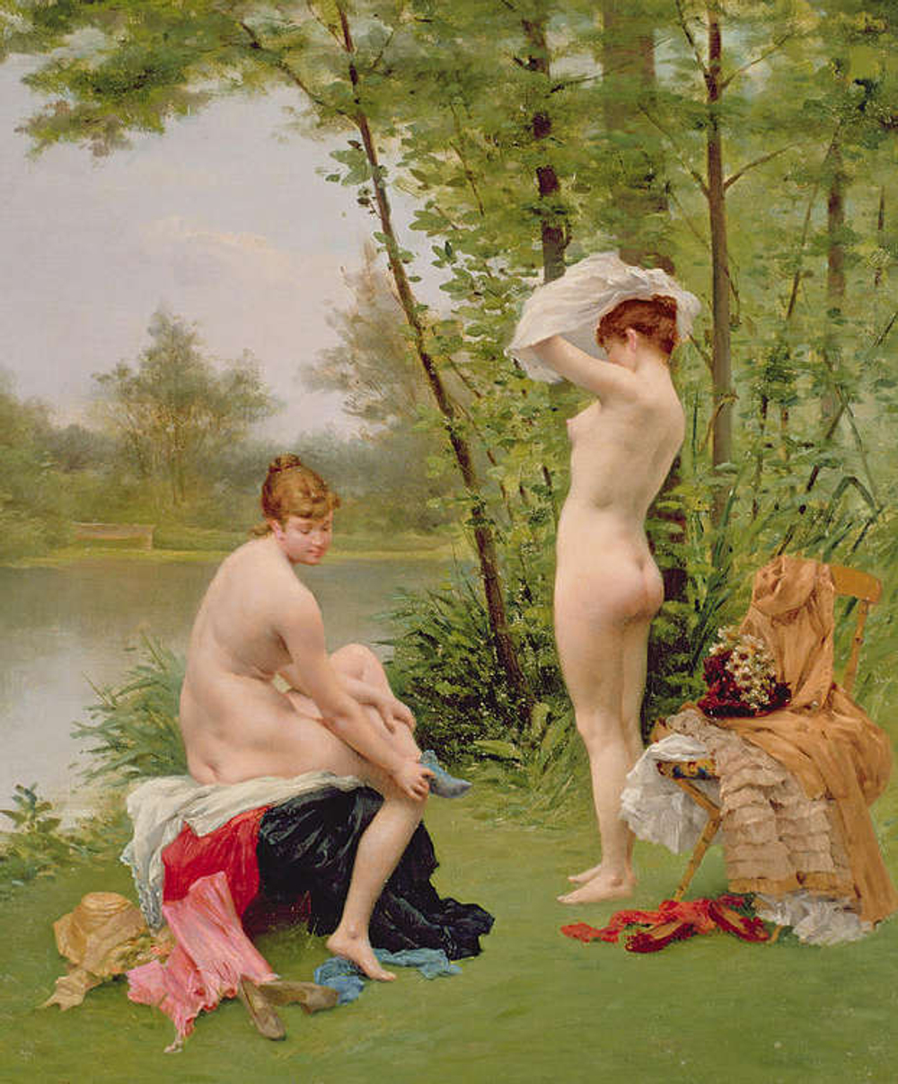 Jules Scalbert (1851-1928) - эротическое искусство французского художника