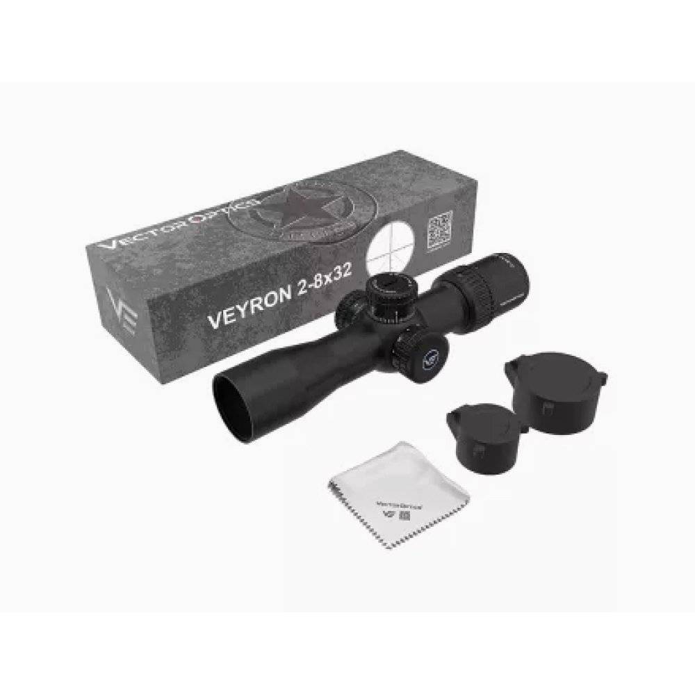Оптический прицел Vector Optics 30мм SFP VEYRON 2-8x32 IR ( установка на Тигр, СВД, ОП-СКС, ВПО-208 / Сетка MPR-V5 / с подсветкой )