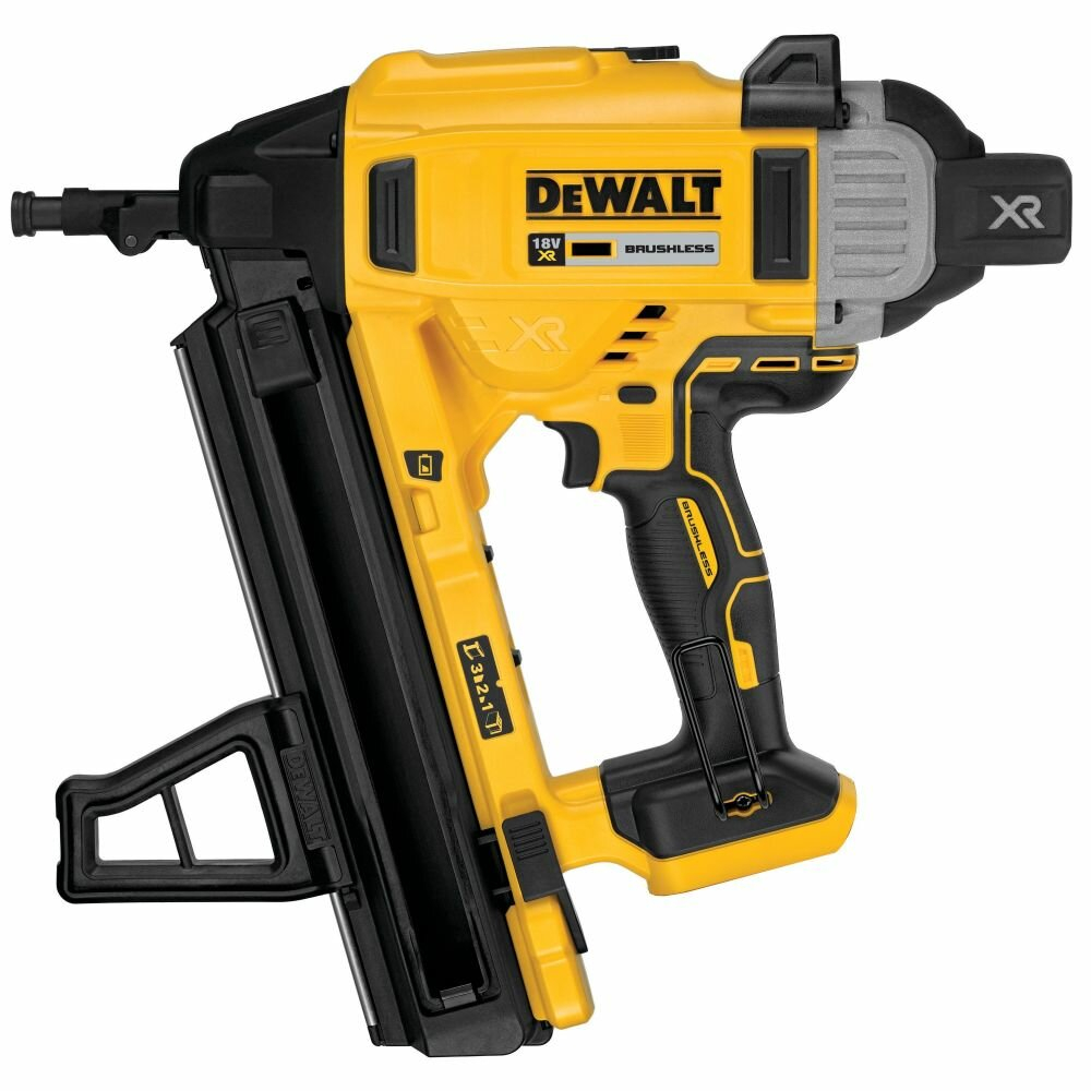 Аккумуляторный нейлер по бетону DEWALT DCN890P2-QW, 18 В, гвозди 13–57 мм, 2 АКБ 5 А·ч, ЗУ, кейс