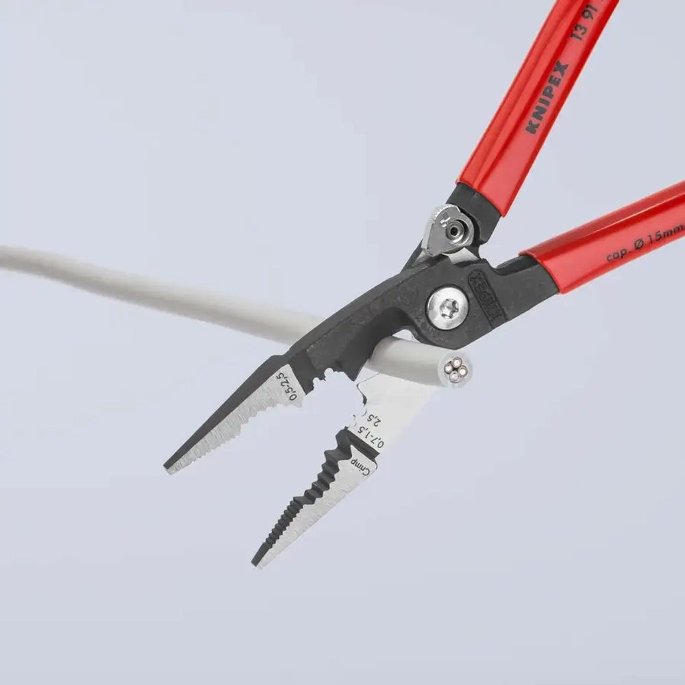Электромонтажные клещи черненые 200 мм Knipex 13 91 200