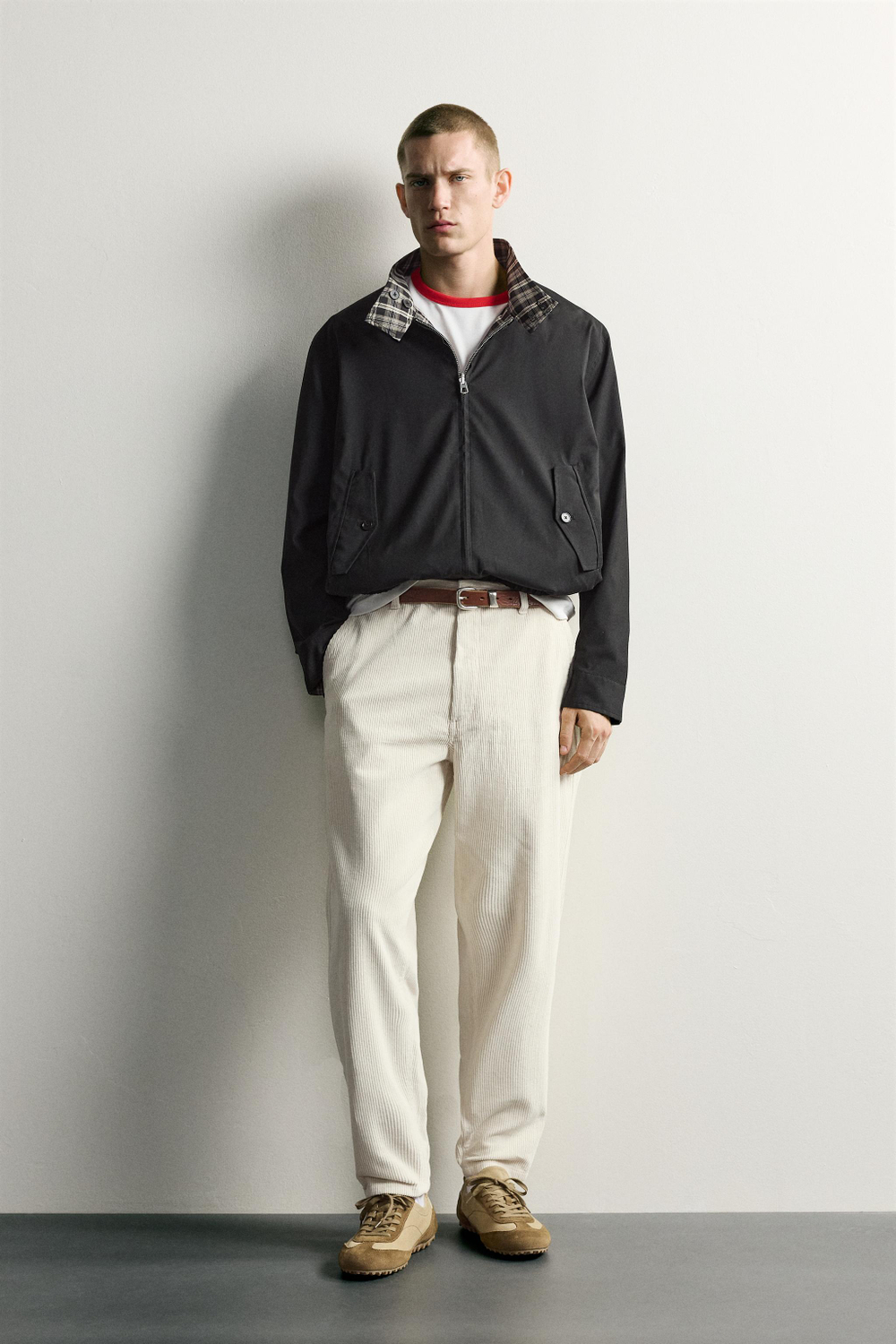 ВЕЛЬВЕТОВЫЕ БРЮКИ CARROT FIT С ЭФФЕКТОМ ПОТЕРТОСТИ — ZARA