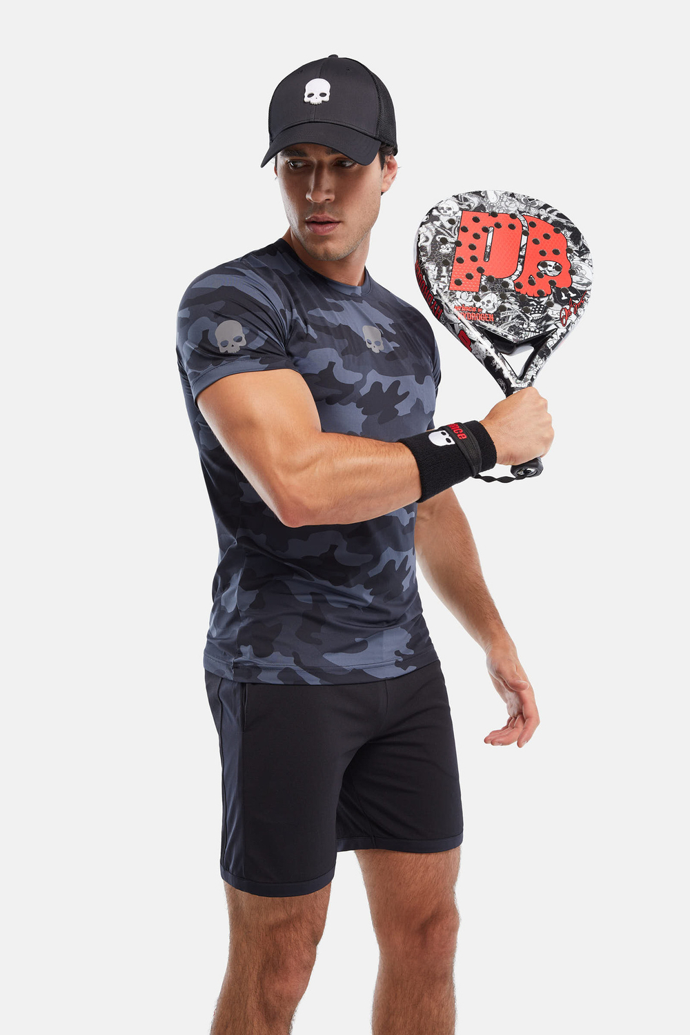 Мужская футболка HYDROGEN MESH RUBBER SKULL TECH T-SHIRT (D00006-602)