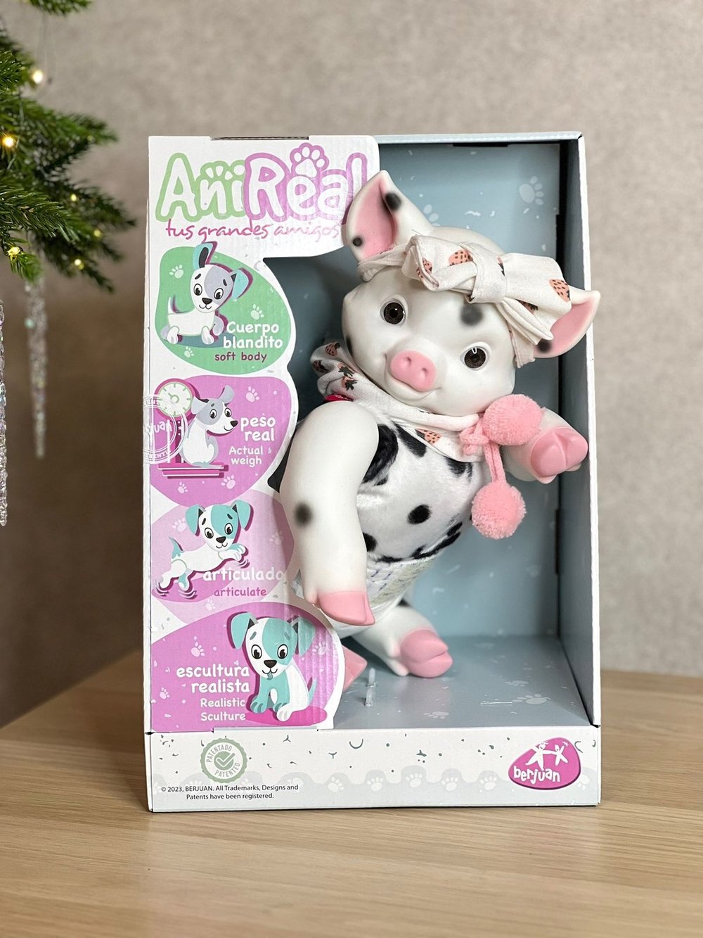 Игрушка мягконабивная 35см АниРеал Хрюшка (60140)