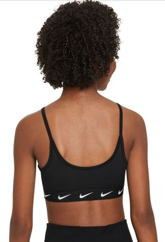Топ для девочки теннисный Nike Dri-Fit One Sports Bra - черный