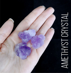 Натуральный кристалл аметиста Amethyst crystal,30-50мм, 100гр