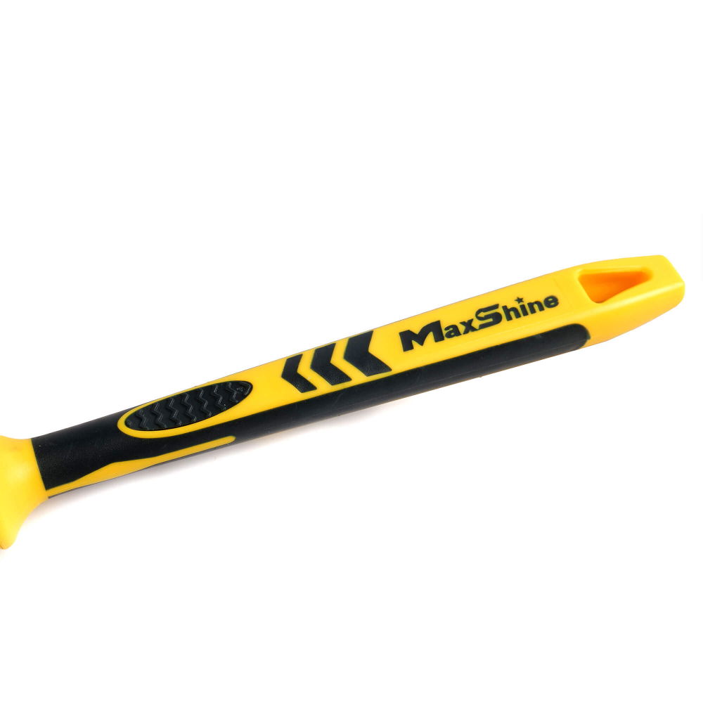Кисть для детейлинга - White Classic #L MaxShine, 22,5 см, диаметр 2,8 см, мягкая PET щетина, 704617YL