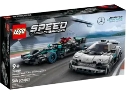 Конструктор LEGO Speed Champions 76909 Mercedes-AMG F1 W12 E Performance и Mercedes-AMG Project One