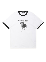 Футболка Кор. Рукав I Love My Dog Ringer Tee
