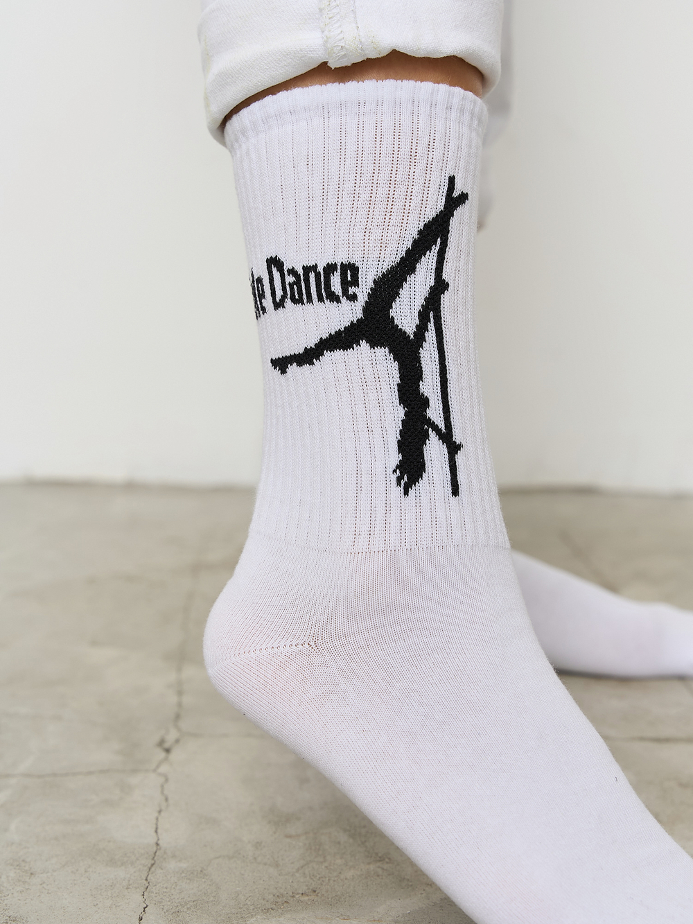 Носки женские высокие белые "Pole Dance"