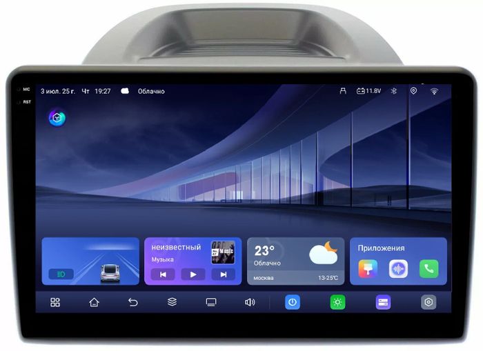 Магнитола для Ford Ecosport 2017-2019 - Kuberg QLed+2K, Android 14, TS105, Быстрейшая, CarPlay, SIM-слот