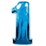 Ф ЦИФРА 1  40" Blue Синий