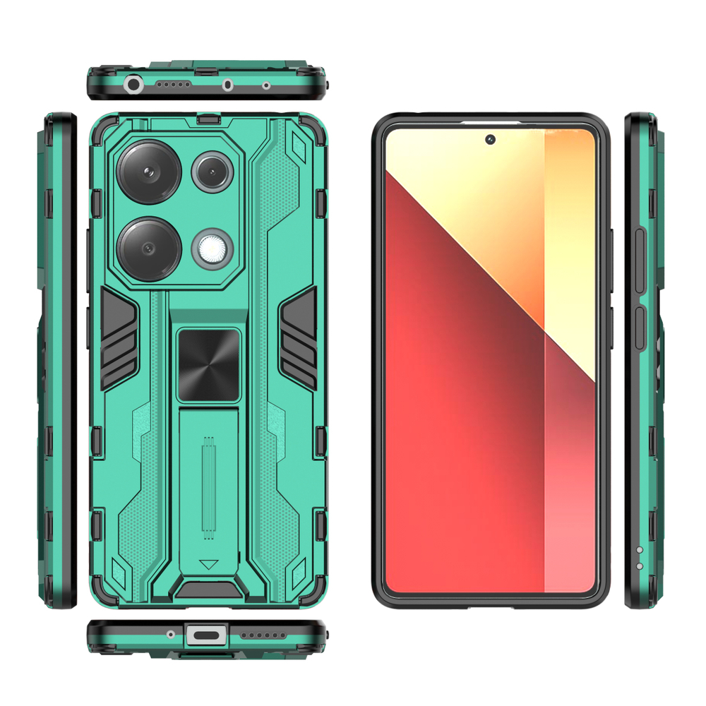 Противоударный чехол с подставкой Transformer для Poco M6 Pro 4G