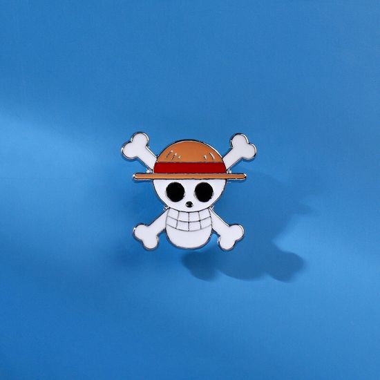 Значок металлический One Piece "Лого", р-р 2,3х2,8 см