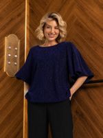 Блуза праздничная Ты ослепляешь! (азуритовый иней) Б16486-13М LT Collection