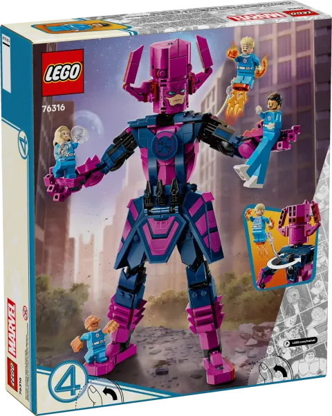 Конструктор LEGO Marvel 76316 Фантастическая четверка против Фигурка Галактуса-конструктора