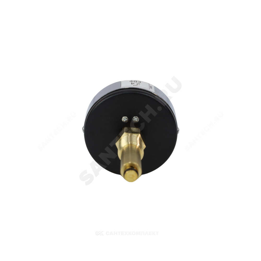 Термоманометр МД04 осевой Дк80 0-1,6 МПа L=40мм G1/4" 120С с переходником на G1/2" ЭКОМЕРА МД04-80-G-1,6МПа-120-L-40-ОИ