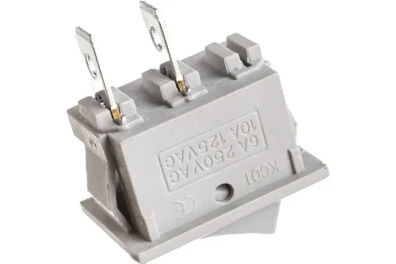 Переключатель TDM YL-211-01 6А 2 пол "I-O" 1з серый 30607