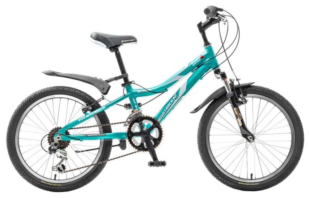 Велосипед NOVATRACK 20", ACTION, зелёный, алюм., 12-скор., TZ30/TY21/RS35/SG-6SI, Shimano, V-brake