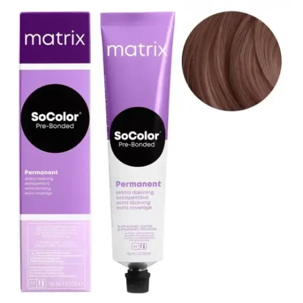 Matrix SoColor Pre-Bonded Крем-краска для седых волос 506BC Темный блонд коричнево-медный, 90мл