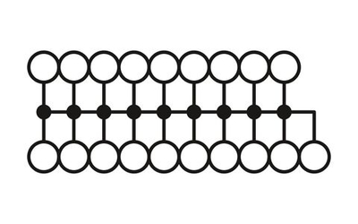 PTFIX 4/18X1,5 BK - Распределительный блок 1047424