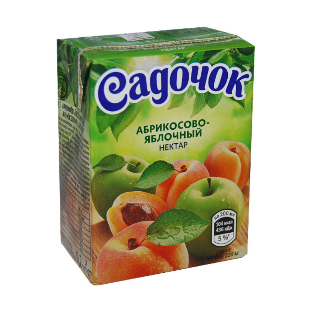 Сок Садочок Абрикос яблоко 0,2 л
