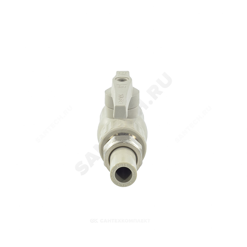 Кран шаровой PP-R полнопроходной серый Дн 32х1 1/4" VALFEX 20246032Г