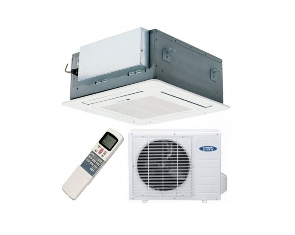 Кассетный кондиционер компакт General Climate GC-4C12HRF(c) / GU-U12HF