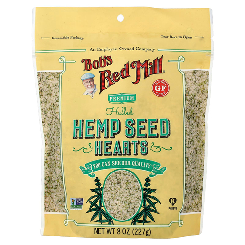 Bob's Red Mill, Сердечки из очищенных семян конопли, 227 г (8 унций)